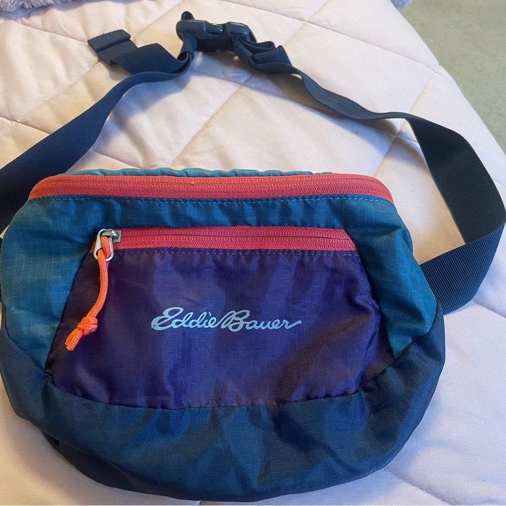 Eddie Bauer Blue and Purple Waist Pack